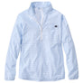 LL Bean LL Bean Women's Everyday SunSmart® Woven Shirt, Quarter-Zip Pullover Colorblock Lake Stripe  (514065)