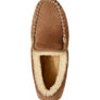 Brown shoe with white fluffy inside.