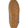 Bottom of a shoe that is light brown and has LL Bean in the same color on the bottom.