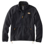 Black fleece with yellow accents and the LL Bean logo patch on the front left chest area against a white background