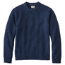 Long sleeve navy blue sweater against a white background.