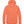 Orange hooded long-sleeve shirt on a white background