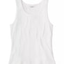 White tank top on a white background