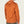 Back view of a person wearing burnt orange hoodie against a white backgroud.
