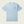 Front of a dusty blue shirt that has a brand logo for Marsh Wear on the front left pocket side of the shirt.