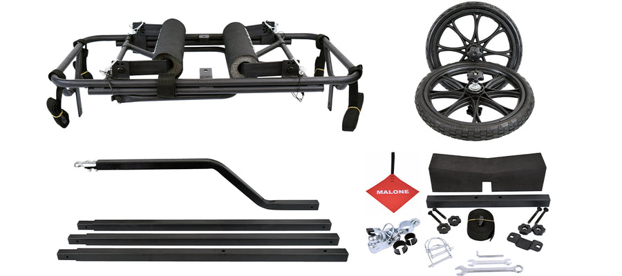 Malone Forge Bunk Style Canoe/Kayak Cart with Bike Tow Bar (MPG2123)
