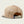 Back of a trucker hat that is light brown and a snap for sizing on a light grey background