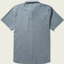 Grey short sleeve shirt on a blank background