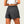 Person Wearing a skort showing the shorts on a black background