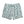 Dark Dusty blue shorts with ducks and gross patter against a white background