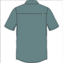 Gray short-sleeve shirt on a white background