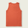 Orange tank top on a light beige background