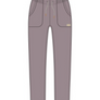 Mauve purple colors sweatpants with a draw string.