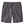 Gray shorts with a drawstring on a white background