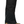 Back view of a black and brown boot that has a black gaiter on the upper leg part that hooks around the bottom of the boot.