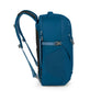 Blue backpack on a white background
