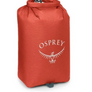 Red Osprey dry bag on a white background