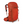 Orange backpack with visible brand logo on a white background