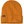 Orange knit hat that is folded up and there is a Patagonia tag on the top of the fold.