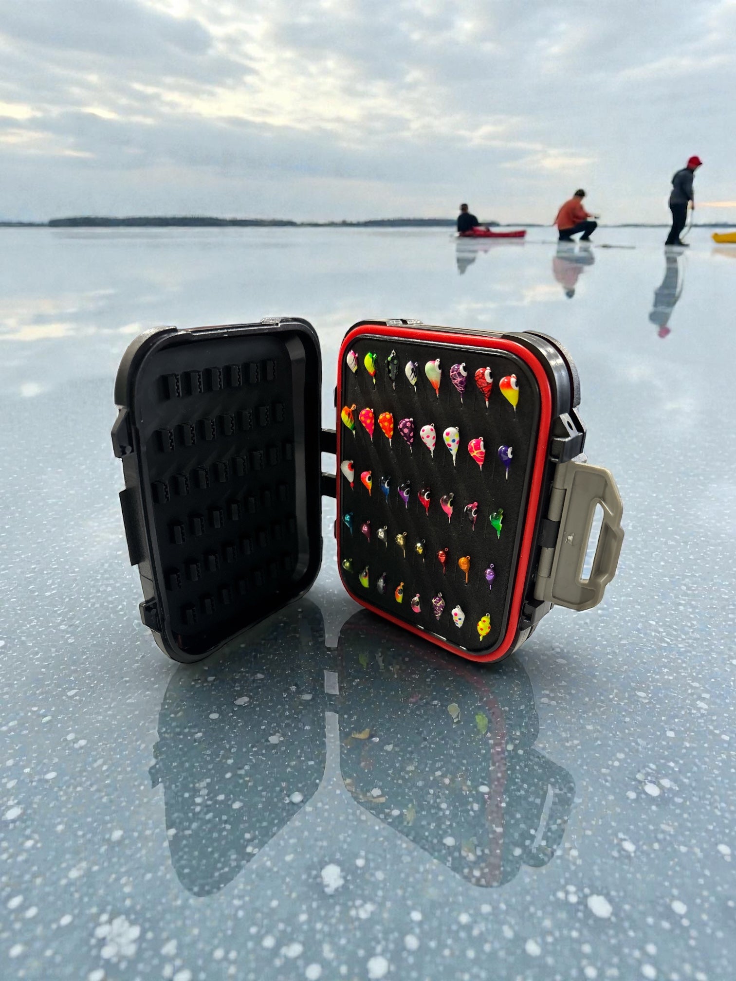 ice jig tackle box Loaded Jig Box (40 Jigs) – Wind Rose North Ltd. Outfitters