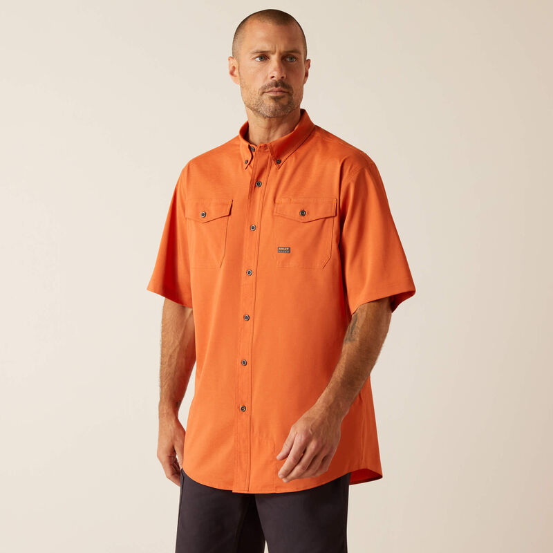 Ariat Men's Rebar Made Tough VentTEK DuraStretch button up Work Shirt (10048864)