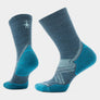 Dark blue socks with light blue heels and pale sage green accents against a white background.
