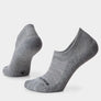 Pair of gray ankle socks on a white background