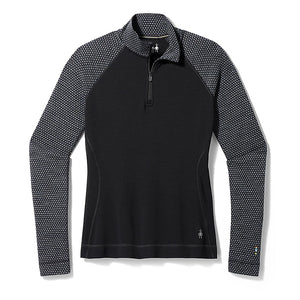 Smartwool Women's Classic Thermal Merino Base Layer Pattern 1/4 Zip (SW016373)