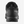 Back view of a black shoe that have a Salomon logo on the outer heel.