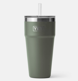 x Yeti Rambler 26oz Stackable Cup with Straw Lid
