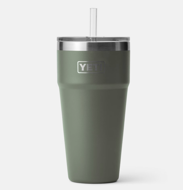 x Yeti Rambler 26oz Stackable Cup with Straw Lid