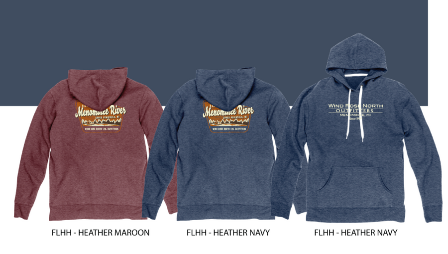 Wind Rose North Menominee River Special Blend Hoodies
