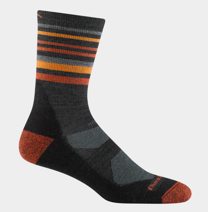 Darn Tough Men's Fastpack Micro Crew Lightweight Hiking Socks (5012) (Charcoal)