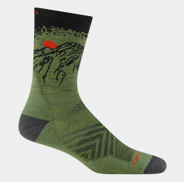 Darn Tough Men's Vert Micro Crew Ultra-Lightweight Running Socks (1066) (Lichen)