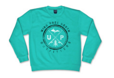 Wind Rose North UP Crew Neck Sweatshirt
