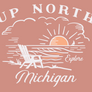 Up North Michigan Women's Beach Chair T-Shirt