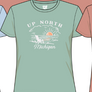 Up North Michigan Women's Beach Chair T-Shirt