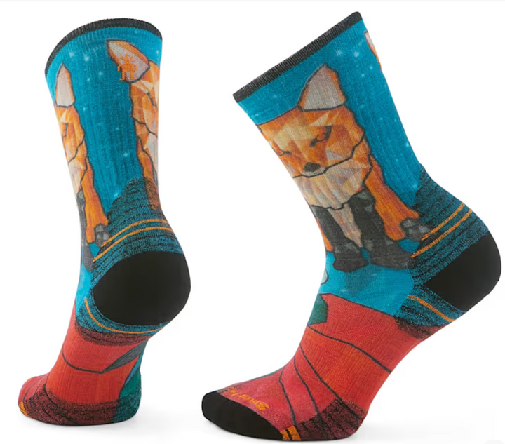 Smartwool Women's Hike Geo Fox Print Crew Socks (SW002687)