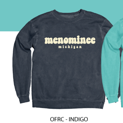 Menominee Michigan Crew Sweatshirt