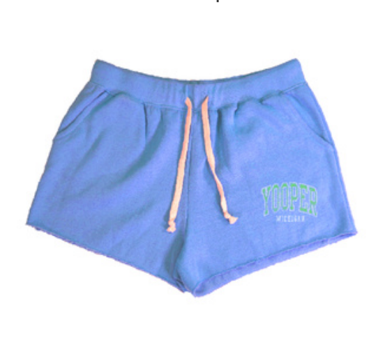 Women's Yooper Michigan Fleece Sweat Shorts
