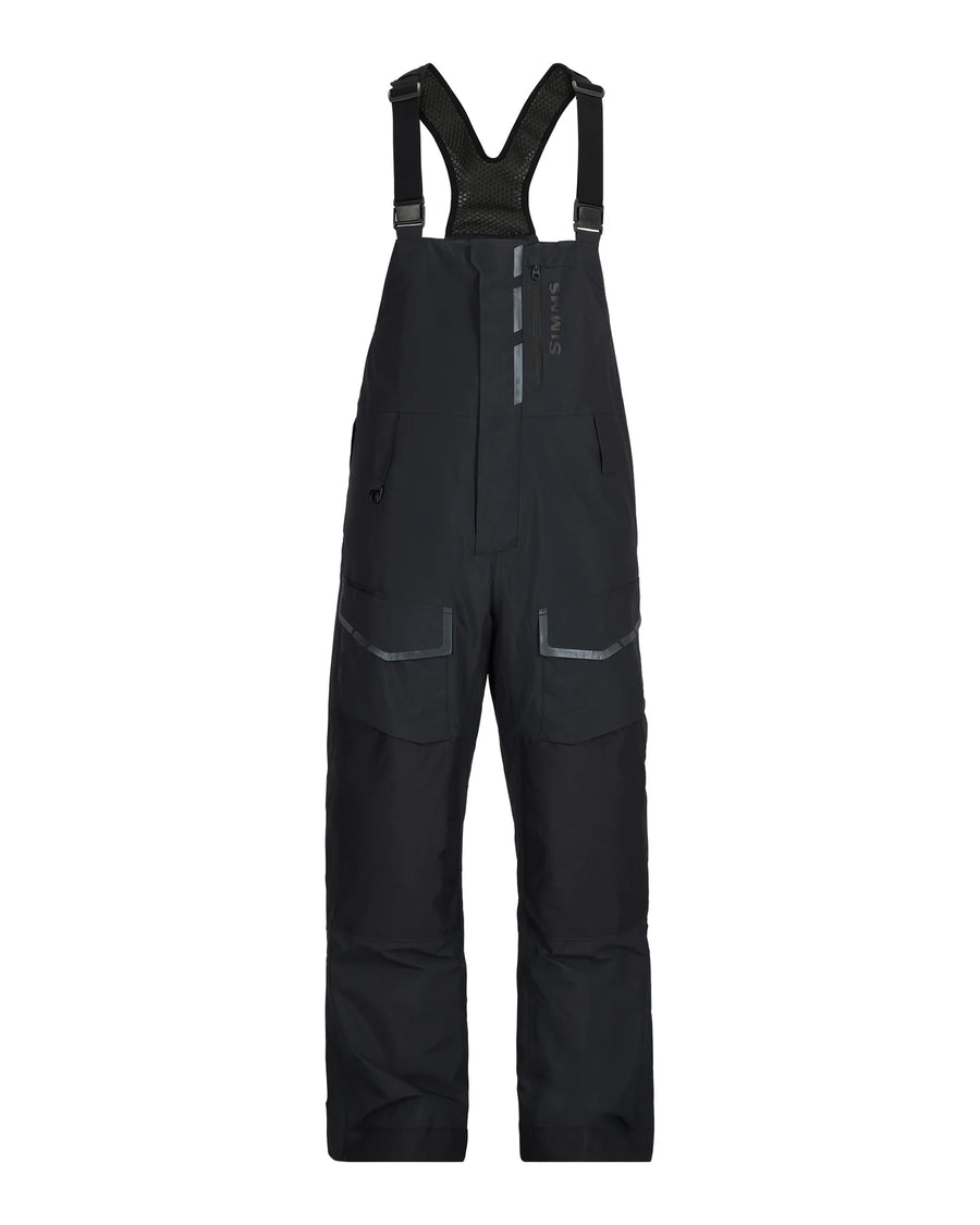 Black Simms Challenger Insulated bib overalls on a white background