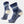 Navy blue with cream and light blue accents against a white background.