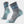 Light gray socks with light blue and dark blue accents against a white background.
