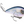 Oil slick looking hard plastic fish with multiple hooks against a white background.