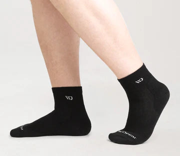 Wide Open Men's Solid Cushioned Quarter Socks (9004)