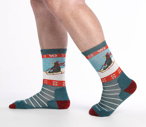 Wide Open Women's Sleigh All Day Cushioned Crew Socks (9506)