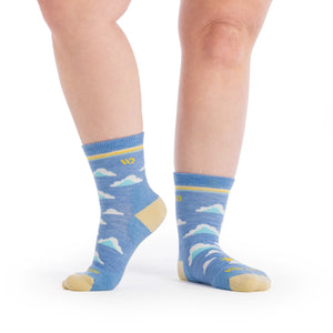 Wide Open Women's Cloud Hopper Cushioned Micro Crew Socks (9508)