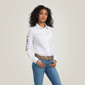 Ariat Women's Wrinkle Resist Team Kirby Stretch Shirt (10039457)