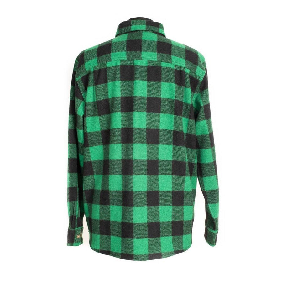 Woolly Dry Goods Men's Check TALL Washable Wool Shirt (WS03T)