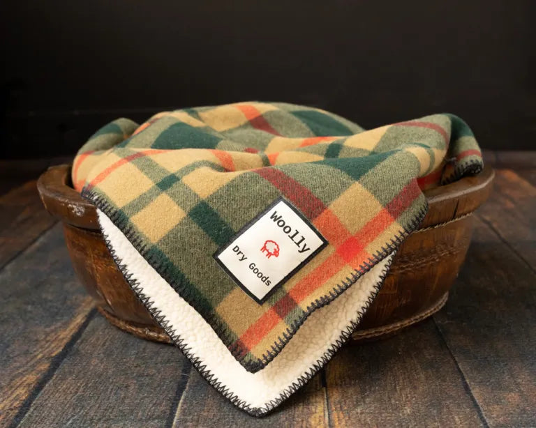 Woolly Sherpa Backed Blanket